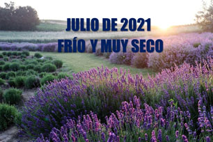 Julio de 2021, frío y muy seco