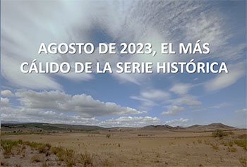 Agosto de 2023, el más cálido de la serie histórica