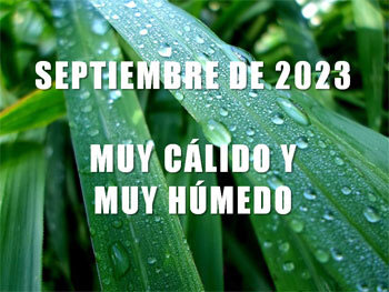 Septiembre de 2023,un mes muy húmedo y cálido en el conjunto de España.