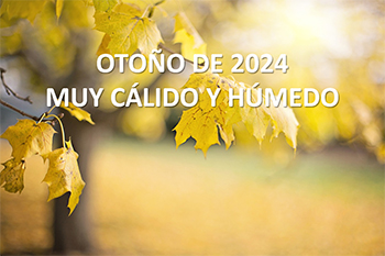 El otoño de 2024, más cálido y lluvioso de lo normal