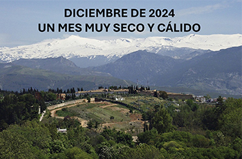 Diciembre de 2024, muy húmedo y cálido
