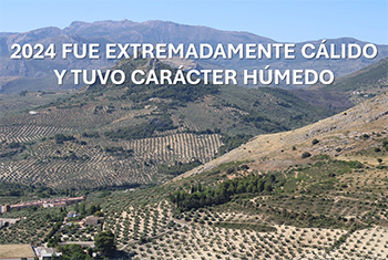 2024, extremadamente cálido y con carácter muy húmedo