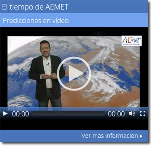 Widget del vídeo 'El tiempo de AEMET'